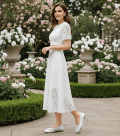 BERAR FLORAL LACE BALLERINA FLATS CODE 125 - Image 11
